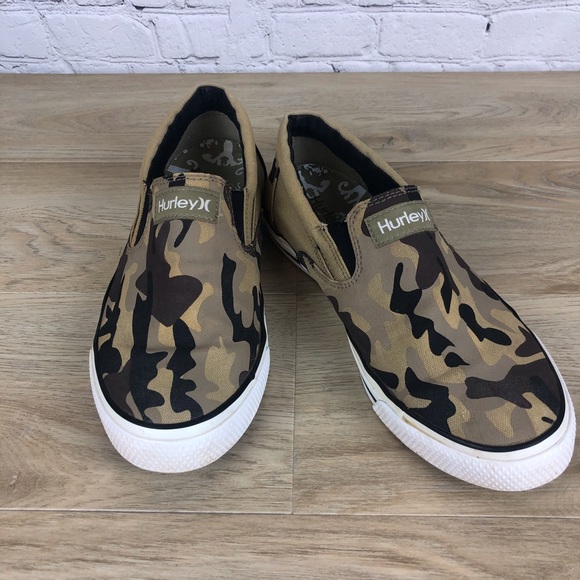 Hurley Other - Hurley Camo Slip On Shoes Men’s 8  Women’s 10